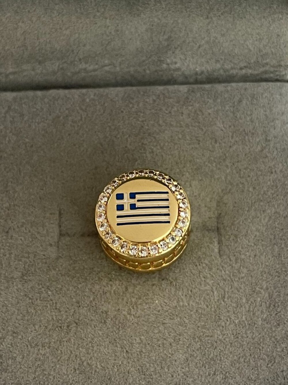 Pandora Greece Flag Pendant